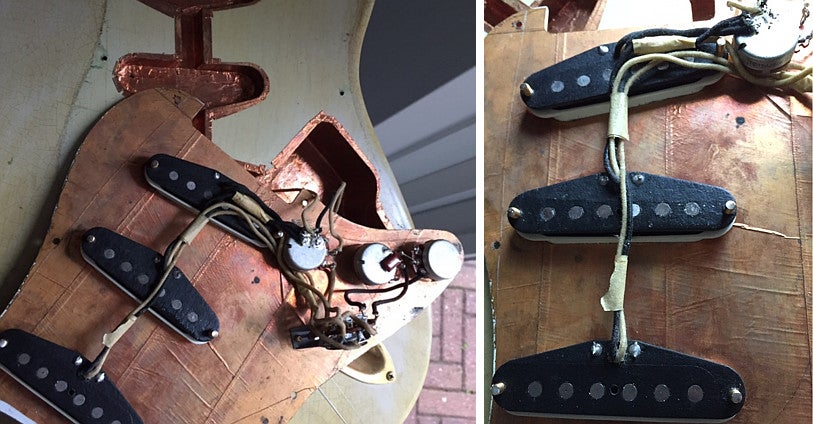 Passieve elementen vervangen in een elektrische gitaar