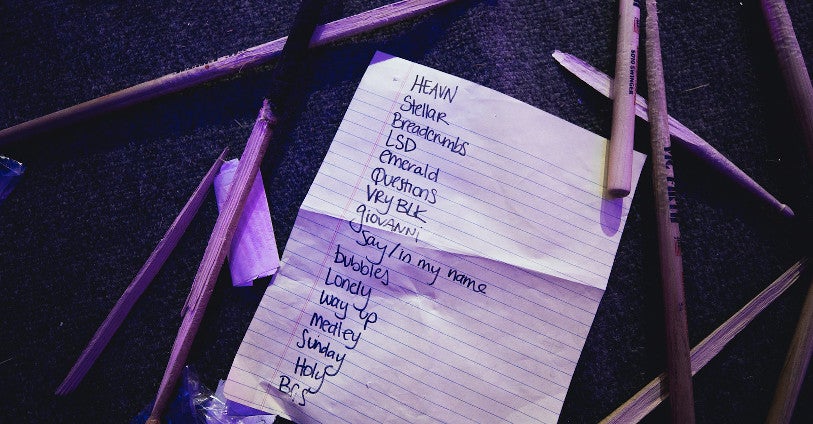 Setlist maken voor de band? Gooi hem weg!