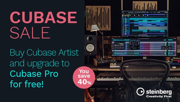 Koop Steinberg Cubase Artist 10.5 en ontvang een code voor Pro 10.5!
