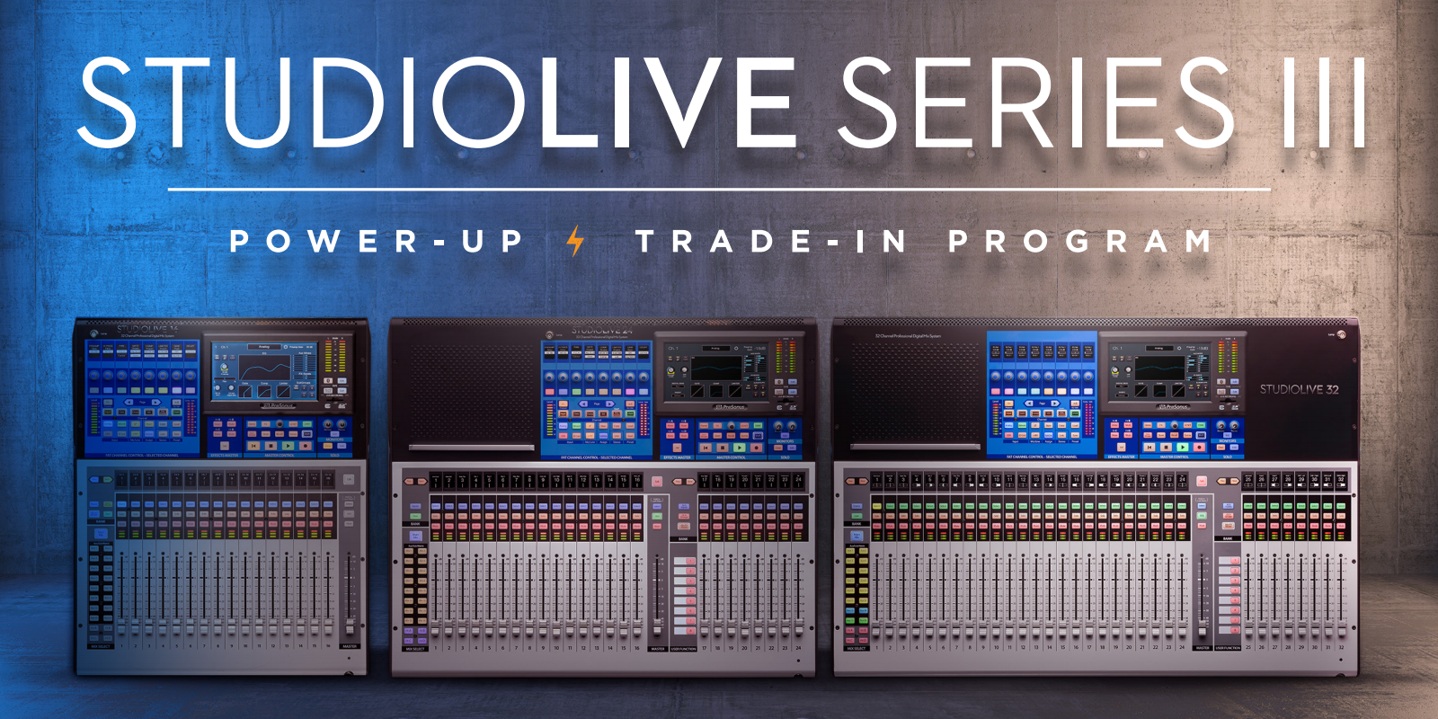 Presonus StudioLive III mixers