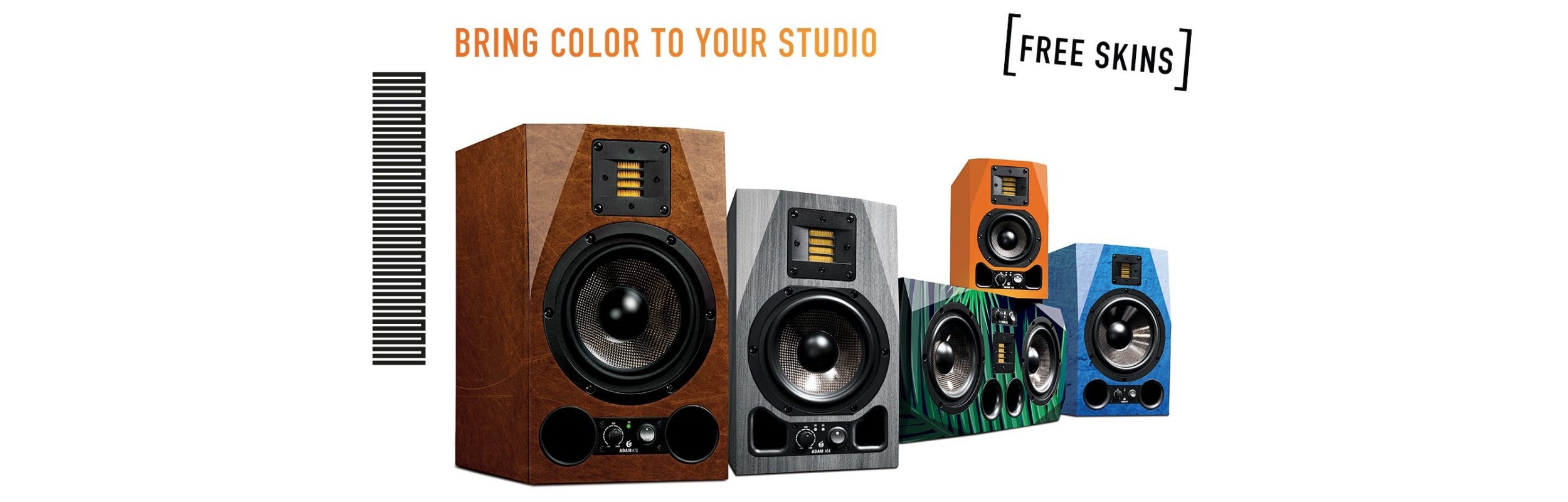 Tijdelijk gratis skins bij aanschaf van Adam AX-serie!