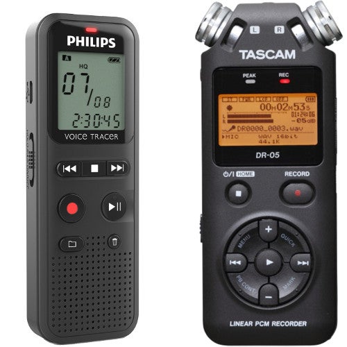 Quelle est la différence entre un enregistreur audio et un dictaphone ?