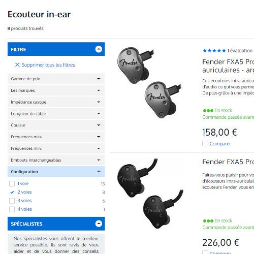 5. Que signifie le terme « configuration » pour les systèmes de monitoring intra-auriculaires ?